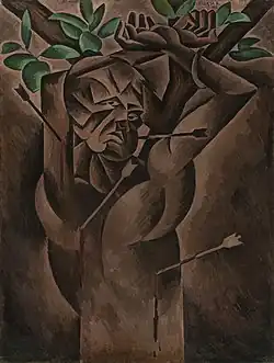 Bohumil Kubišta, 1912, Saint Sebastian, Galería Nacional de Praga