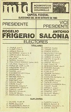 Movimiento de Integración y Desarrollo