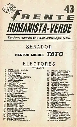 Frente Humanista - Verde