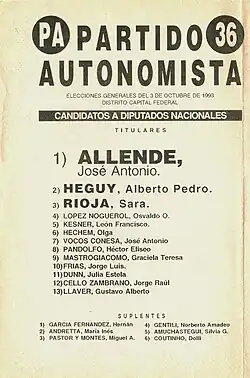 Partido Autonomista