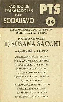 Partido de los Trabajadores por el Socialismo