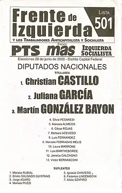 Frente de Izquierda y de los Trabajadores