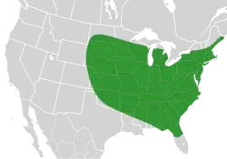 El rango de Bombus bimaculatus en los EE. UU..