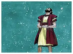 Abraham contempla las estrellas. Imagen por Jim Padgett, 1984