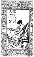 Ex libris para Jane Patterson (1890)