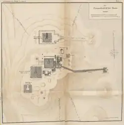 Mapa de la necrópolis de Abusir
