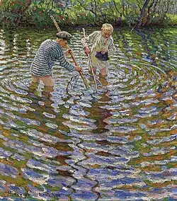 Niños pescando