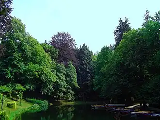 Lago y jardines de Bom Jesus do Monte en Braga.