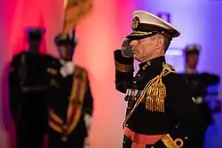 Uniforme de gala especial usado por el comandante del Cuerpo.