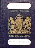Pasaporte de la Guayana Británica