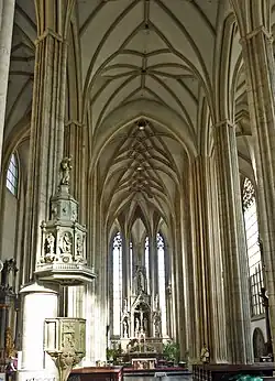 Remodelación interior de la Iglesia de Santiago (Brno) (1871-1879)