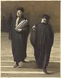 Honoré Daumier, Los dos colegas (abogados) (Les deux confrères Avocats), entre 1865 y 1870