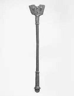 Shango ceremonial staff, 19th century, Brooklyn Museum