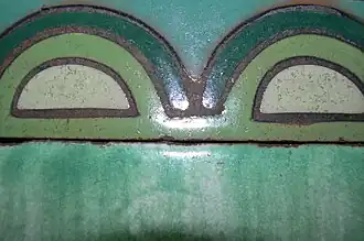 Detalle de las mayólicas.