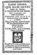 Libro sobre las penas de los condenados en el Infierno del jesuita de Tafalla Cristóbal de la Vega (1595-1672), editado por primera vez en Valencia en 1675[13]​