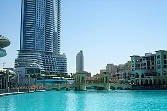 The Address desde el Fuente de Dubái en 2010