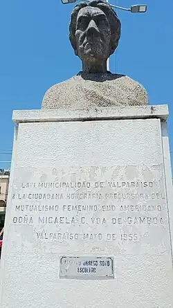 Busto de Micaela Cáceres de Gamboa
