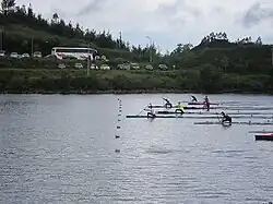 Piragüismo en el entorno del parque.