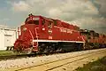 CCP #2008, an EMD GP38 formerly owned by the Chicago Central and Pacific RR, now part of CN