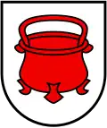 Escudo del municipio de Crémines en el cantón de Berna, Suiza.