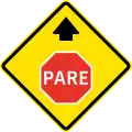 Proximidad de señal «Pare»