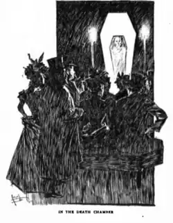 Cabaret du Néant interior de la muerte de la cámara de ilustración por W. C. Morrow