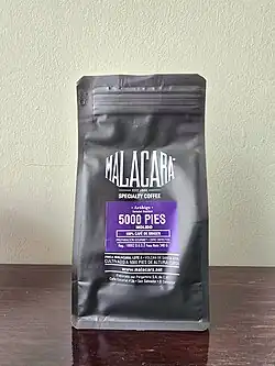 Café de la marca Malacara de la finca Malacara establecida en 1888 y aún en operación.