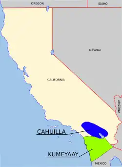 Ubicación binacional de los Kumiai