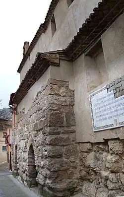 Iglesia de la Consolación de Calatayud, antigua sinagoga mayor de la judería. Los arcos eran dos entradas diferentes (para hombres y mujeres).