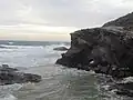 Acantilado de rocas metamórficas de Calblanque