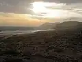 Calblanque mirando hacia peña del águila y monte de las cenizas