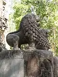 Los dos leones en Prasat Boram.