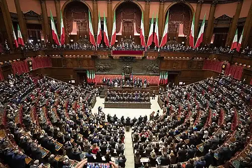 Camera dei deputati, la cámara baja del Parlamento de la República Italiana