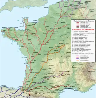 Blois en el camino de Tours hacia Santiago de Compostela.