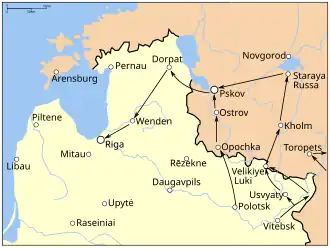 See text and the article The campaigns of Stefan Báthory for further information.