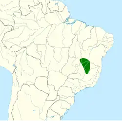 Distribución geográfica del colibrí de bosque seco.