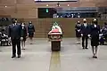 Capilla Ardiente y Guardia de Honor al féretro del diputado Peña por parte del presidente de la República, Carlos Alvarado Quesada, la ministra de la Presidencia, Geannina Dinarte Romero y otros funcionarios del Poder Ejecutivo.