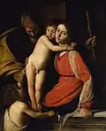 Caravaggio - Holy Family with St. John the Baptist (Met)