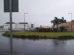 Carretera General desde la rotonda de entrada a Finca España.