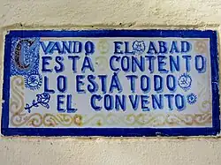 Cuando el abad está contento lo está todo el convento
