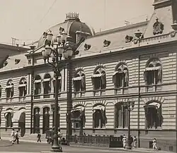 Posición original de la entrada junto a la Casa Rosada.