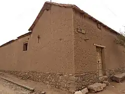 Casa de adobe en Argentina.