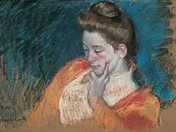 Mary Cassatt Portrait of a Young Woman (pastel, 1898)