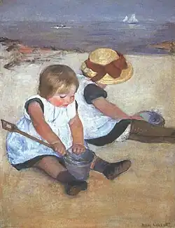 Niños en la playa (1884)
