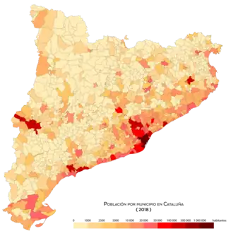 Población por· municipio (2018)
