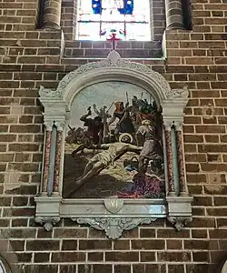 XI Jesús es clavado en la Cruz