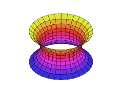 three-dimensional diagram of a catenoid