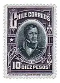 Retrato del Almirante Lord Cochrane (10 pesos)