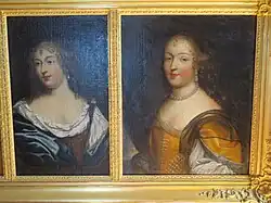 La condesa de Grignan Françoise de Sévigné y la marquesa de Sévigné Marie de Rabutin-Chantal.