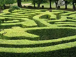 Parterres de los jardines a la francesa.
